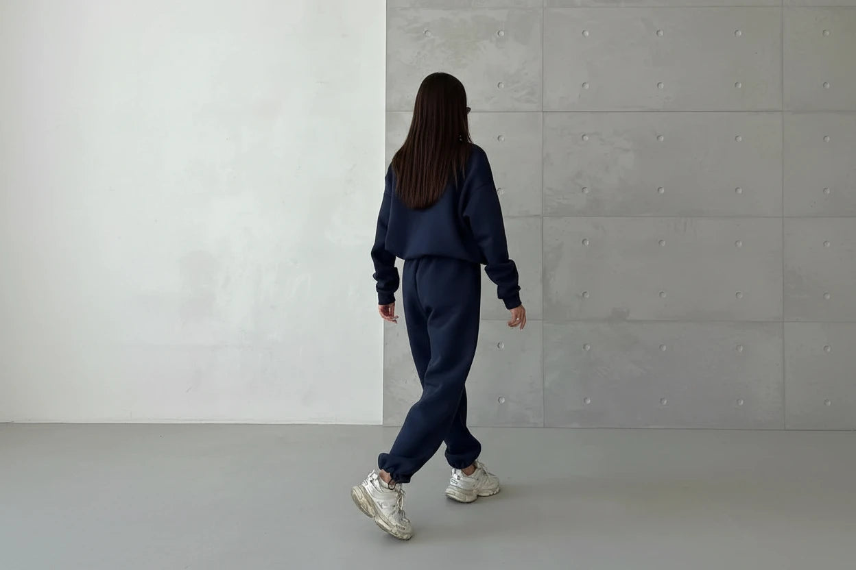 Blue Half-Zip Sweatshir